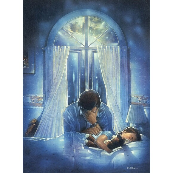 Art | Vtg Spiritual Warfare Ron Dicianni Signed Christian Prayer Art ...